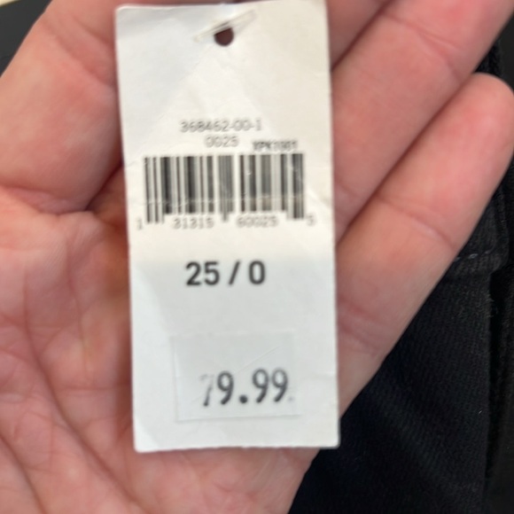 Banana Republic skinny mid rise Women's black Jeans size 0/25 NWT! - Picture 11 of 14